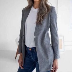 AYR The Coup blazer wool blend fog gray 12
